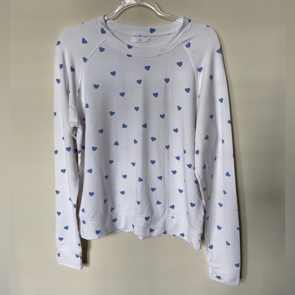 Stripe & Stare Heart Pullover
